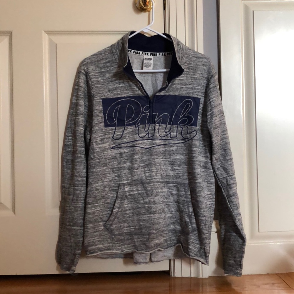 Purple and Gray 1/4 zip pullover